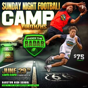 Barstow Exposure Camp – Youth, Middle & High School (Boys & Girls, All Positions)
